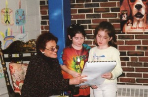 5 Showing their book